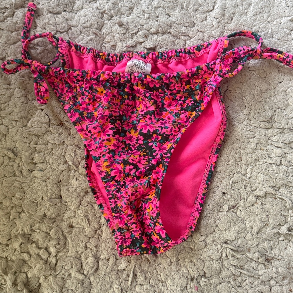 Wild Fable Pink Floral Bikini Bottom
